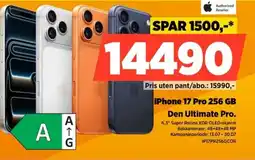 POWER Authorized Reseller iPhone 17 Pro 256 GB Den Ultimate Pro. tilbud