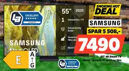 POWER Samsung 55" 4K Smart TV Smart T 120Hz-perfekt til sport og film tilbud