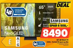 POWER Samsung 65" 4K Smart TV 120Hz - Perfekt til sport og film tilbud