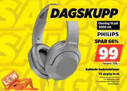 POWER Philips Kablede hodetelefoner Til daglig bruk tilbud