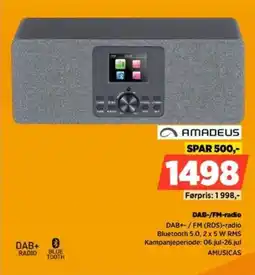 POWER Amadeus DAB-/FM-radio tilbud