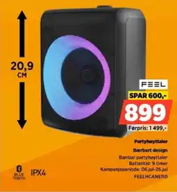 POWER Feel Partyhøyttaler Bærbart design tilbud