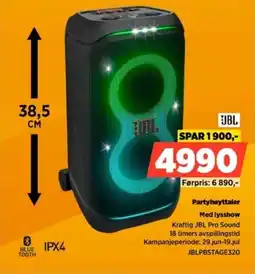 POWER Jbl Partyhøyttaler Med lysshow tilbud