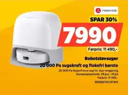 POWER Roborock Robotstøvsuger 20 000 Pa sugekraft og flokefri børste tilbud