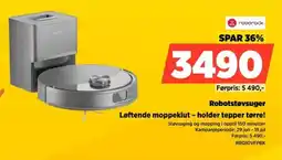 POWER Roborock Robotstøvsuger Løftende moppeklut - holder tepper tørre! tilbud