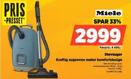 POWER Miele Støvsuger Kraftig sugeevne møter komfortdesign tilbud