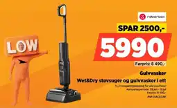 POWER Roborock Gulvvasker Wet&Dry støvsuger og gulvvasker i ett tilbud