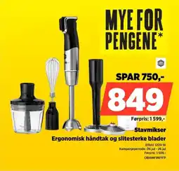 POWER Stavmikser Ergonomisk håndtak og slitesterke blader tilbud