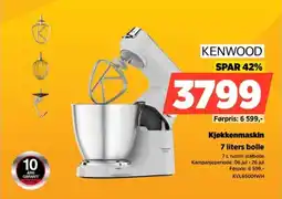 POWER Kenwood Kjøkkenmaskin 7 liters bolle tilbud