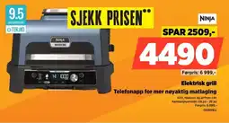 POWER Ninja Elektrisk grill Telefonapp for mer nøyaktig matlaging tilbud