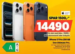 POWER Authorized Reseller iPhone 17 Pro 256 GB Den Ultimate Pro. tilbud