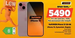 POWER Repower iPhone 15 128 GB iPhone 15. Dynamisk. Magisk. tilbud