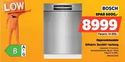 POWER Bosch Oppvaskmaskin Effektiv Zeolith®-tørking tilbud