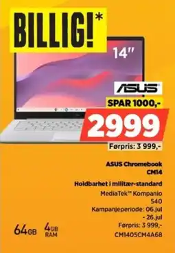 POWER ASUS Chromebook CM14 Holdbarhet i militær-standard tilbud