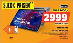 POWER Lenovo IdeaTab Pro 144 Hz 3K-skjerm tilbud