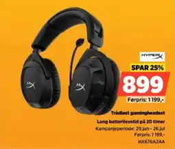 POWER Hyper Trådløst gamingheadset Lang batterilevetid på 20 timer tilbud