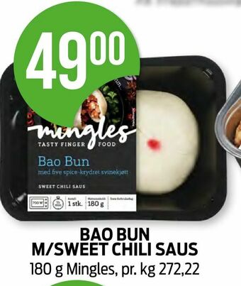 Kiwi Bao bun m/sweet chili saus tilbud