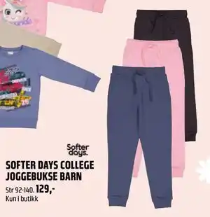 SOFTER DAYS COLLEGE JOGGEBUKSE BARN