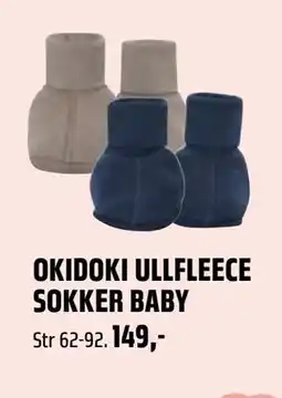 Coop Obs OKIDOKI ULLFLEECE SOKKER BABY tilbud