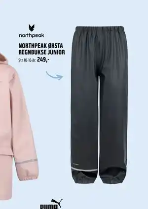 NORTHPEAK ØRSTA REGNBUKSE JUNIOR