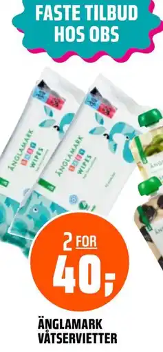 Coop Obs ÄNGLAMARK VÅTSERVIETTER tilbud
