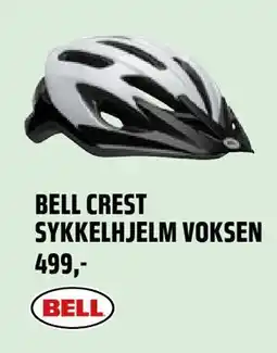 Coop Obs BELL CREST SYKKELHJELM VOKSEN tilbud