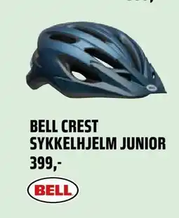 Coop Obs BELL CREST SYKKELHJELM JUNIOR tilbud