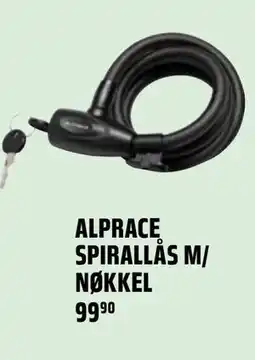 Coop Obs ALPRACE SPIRALLÅS M/ NØKKEL tilbud
