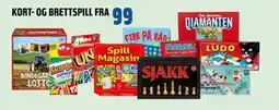 Coop Obs KORT- OG BRETTSPILL tilbud