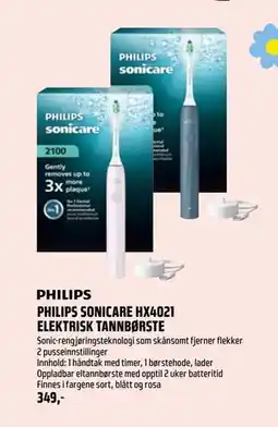 Coop Obs PHILIPS SONICARE HX4021 ELEKTRISK TANNBØRSTE tilbud