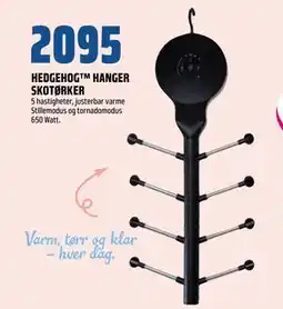 Coop Obs HEDGEHOG HANGER SKOTØRKER tilbud