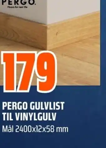 Coop Obs Pergo gulvlist til vinylgulv tilbud