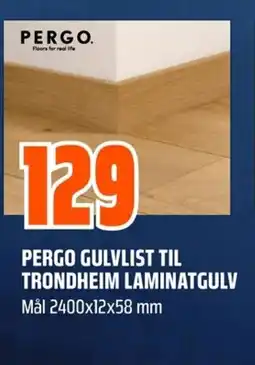 Coop Obs Pergo gulvlist til trondheim laminatgulv mål tilbud