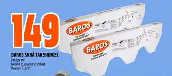Coop Obs Baros skrå takshingel tilbud