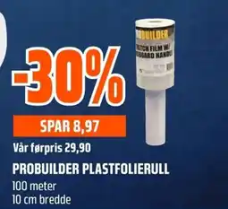 Coop Obs Probuilder plastfolierull tilbud