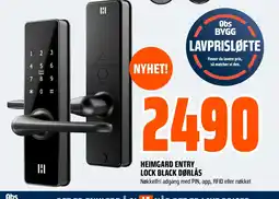 Coop Obs Heimgard entry lock black dørlås tilbud