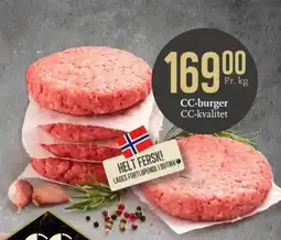 CC Mat CC-burger CC-kvalitet tilbud