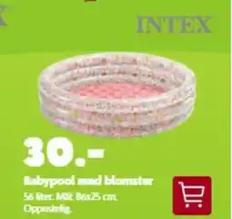 BR Leker Babypool med blomster tilbud