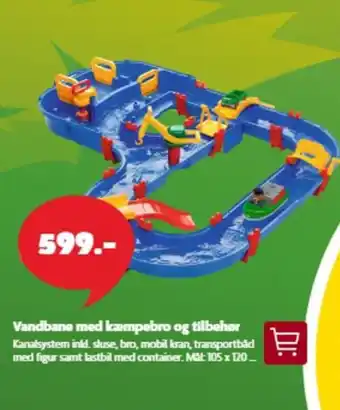 Vandbane med kæmpebro og tilbehør