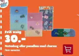 BR Leker Notesbog eller penalhus med charms tilbud