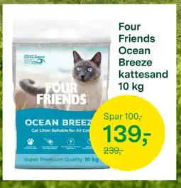 Felleskjøpet Four Friends Ocean Breeze kattesand tilbud