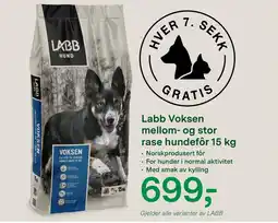 Felleskjøpet Labb Voksen mellom- og stor rase hundefôr tilbud