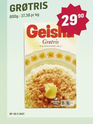 Holdbart GRØTRIS tilbud