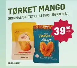 Holdbart TØRKET MANGO tilbud