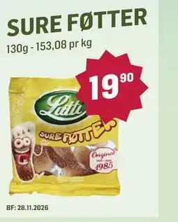 Holdbart SURE FØTTER tilbud