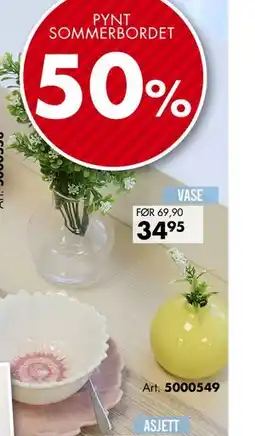 Sparkjøp vase tilbud