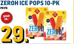 Price Lagerbutikk Zeroh ice pops 10-pk tilbud