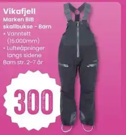 Sport Outlet Vikafjell Marken BIB skallbukse - Barn tilbud