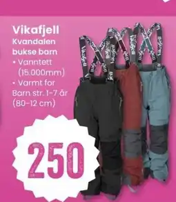 Sport Outlet Vikafjell Kvandalen bukse barn tilbud