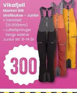 Sport Outlet Vikafjell marken bib skallbukse - junior tilbud